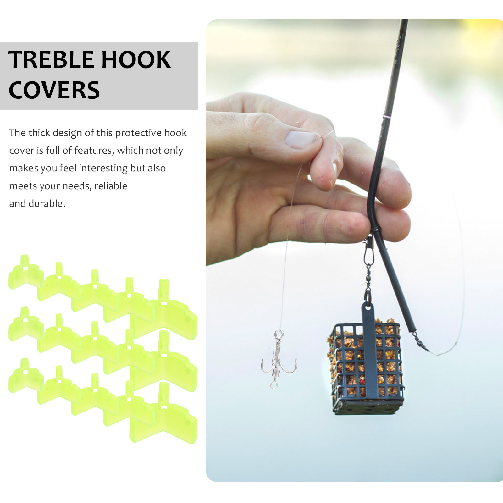100 Pcs Treble Hook Bonnets Pr - Fishing Hook Treble review and price